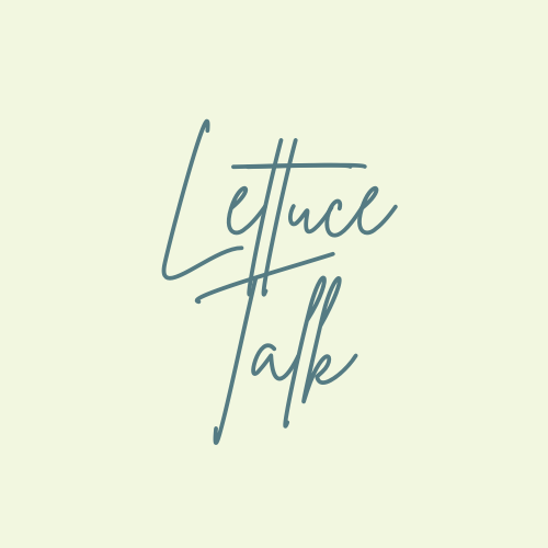 Lettuce Talk cursive writing